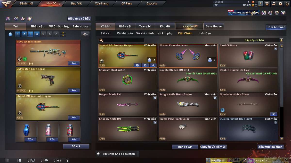 shop acc cf uy tin gia re